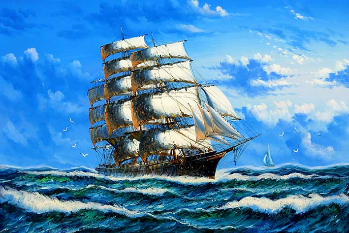 Clipper Crossing The Ocean