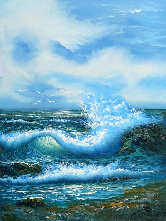 Greenish Blue Rollers