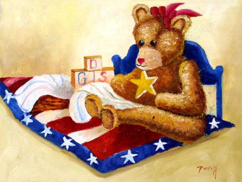 Teddy Bear In The Toy Corner