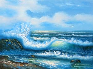 Greenish Blue Splashers