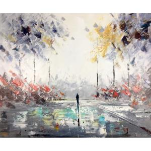 Abstract Landscape Painting On Canvas Hand Painting Oil Paintings Art Colorful Artwork for Living