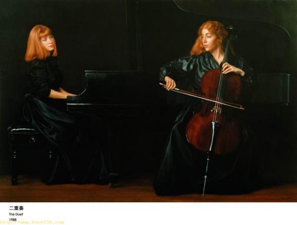 the duet oil painting