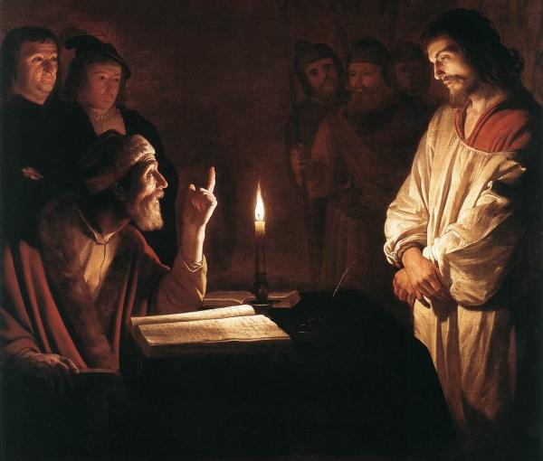 Honthorst Gerrit van Christ before the High Priest detail
