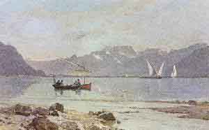 Francois Bocion Bateau de Promeneurs et Fond du Lac