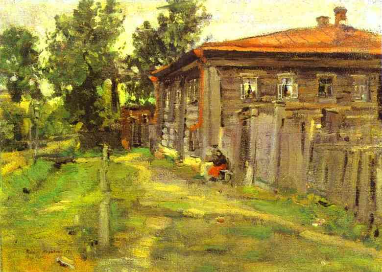 Korovin Constantin A Street in Pereslavl