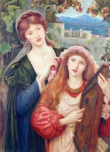 Stillman Marie Spartali The Childhood of Saint Cecily