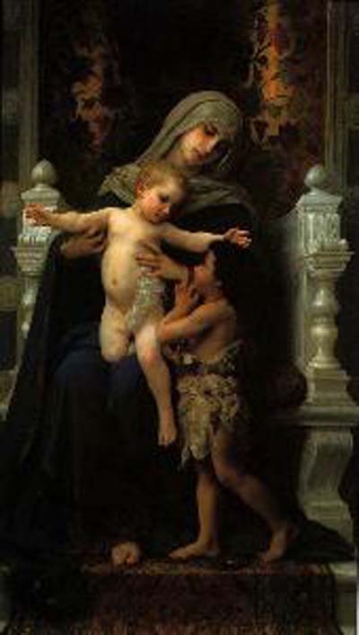 Adolphe-William Bouguereau Madonna and Child with St. John the Baptist