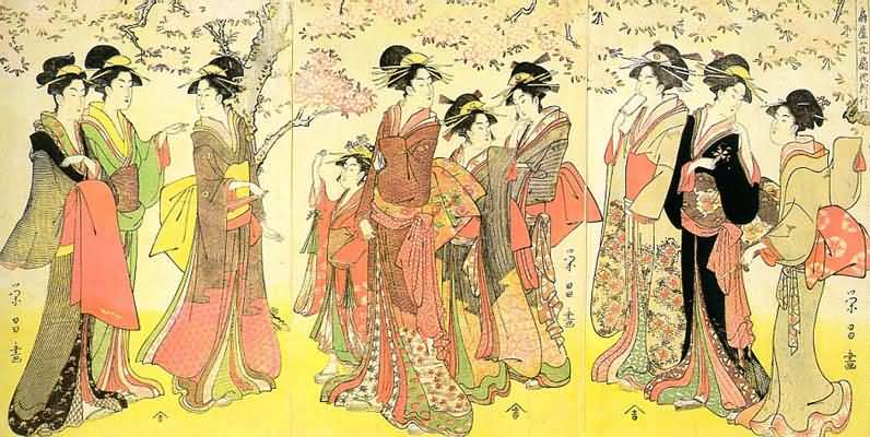 Chokosai Eisho Hanogi from the Ogiya Establishment and Others