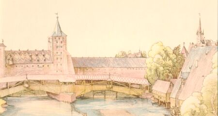 Duerer Albrecht Trockensteg beim hallertuerlein