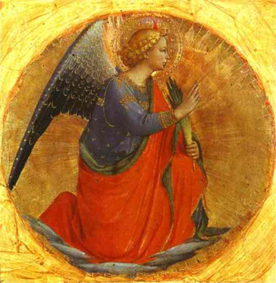 Fra Angelico Perugia Triptych Angel of the Annunciation