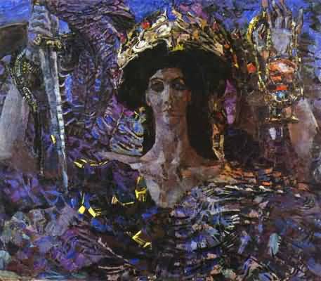 Mikhail Vrubel Six winged Seraph Azrael