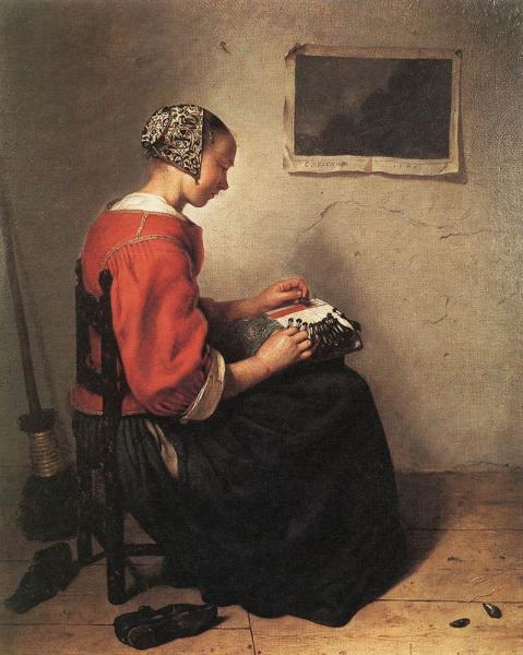NETSCHER Caspar The Lace Maker