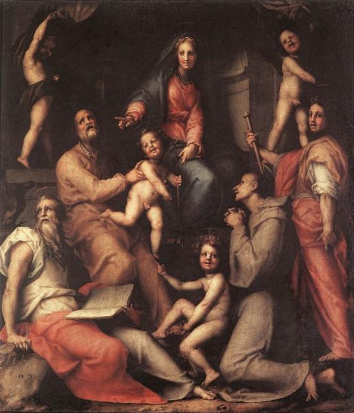 PONTORMO Jacopo Madonna and Child with Saints