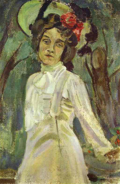 Victor Borisov-Musatov Portrait of Nadezhda Staniukovich.