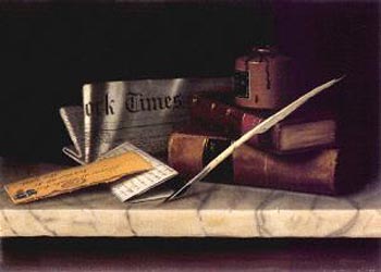 William Harnett Still Life with Letter
