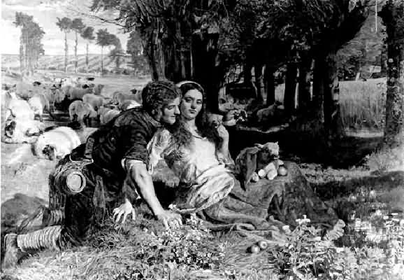 William Holman Hunt The Hireling Shepherd