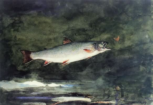 Winslow Homer Leaping Trout