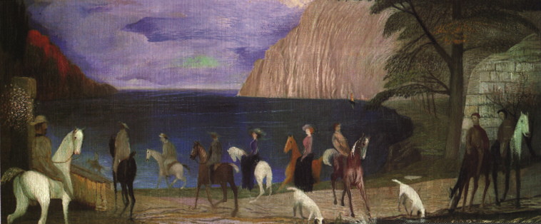 CSONTVARY KOSZTKA Tivadar Riding at the Beach