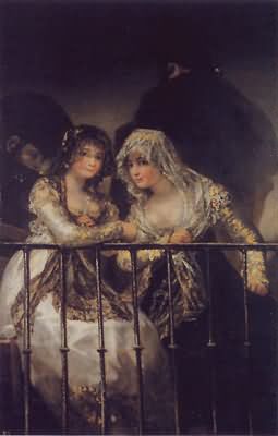 Francisco Goya Majas On A Balcony