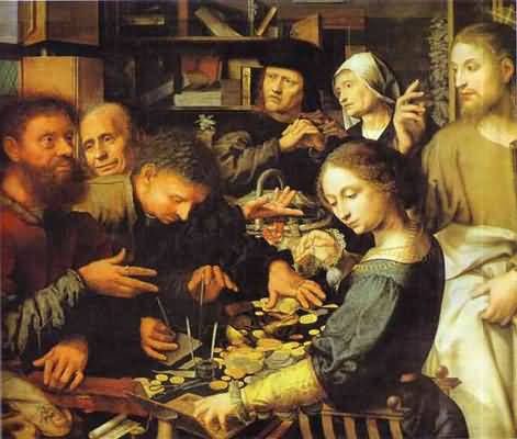 Jan Sanders van Hemessen Jesus Summons Matthew to Leave the Tax Office