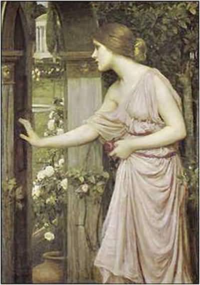 John William Waterhouse Psyche Entering Cupid s Garden