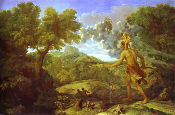 Nicolas Poussin Landscape with the Blind Orion Looking for Sun