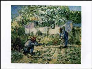 The First Steps (After Millet) - Vincent Van Gogh