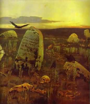 Victor Vasnetsov A Knight at the Crossroads Detail