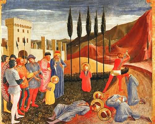 Fra Angelico Decapitation of Saints Cosmas & Damian