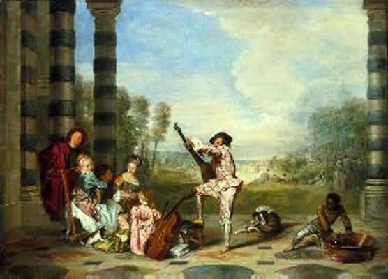Jean Antoine Watteau The Music Party