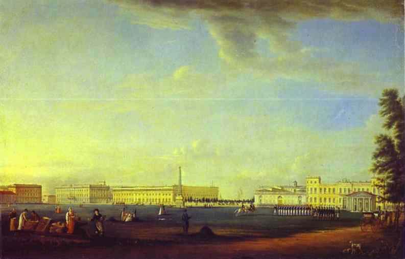 Johann Georg Mayr The Mars Field with the Rumiantsev Obelisk