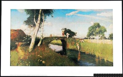 Modersohn Otto Sommer am Moorkanal