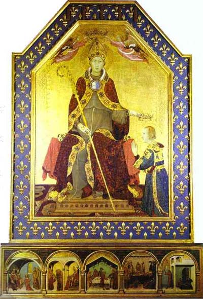Simone Martini St Louis of Toulouse Crowning Robert of Anjou