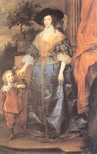 Sir Anthony van Dyck Henrietta Maria with her Dwarf