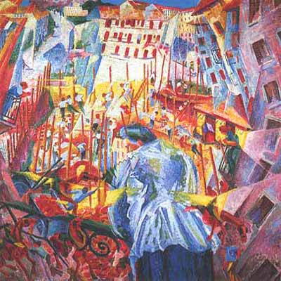 Umberto Boccioni La strada entra nella casa