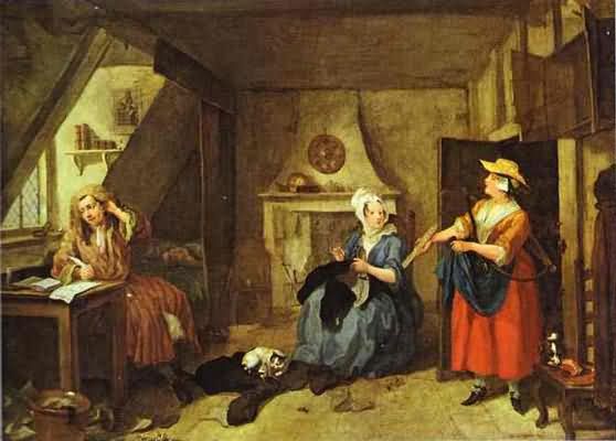 William Hogarth The Distressed Poet