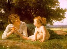 Adolphe-William Bouguereau Temptation