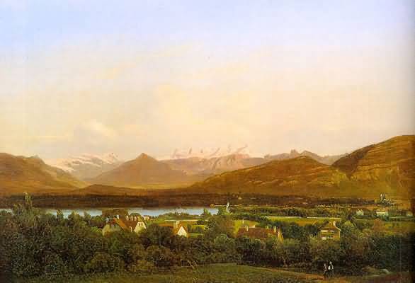 Alexandre Calame View of Geneva from Petit Saconnex