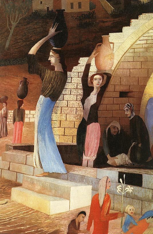 CSONTVARY KOSZTKA Tivadar Mary s Well at Nazareth detail 2