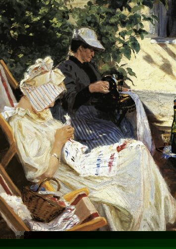 Kroyer Peder Severin Two Women in the garden