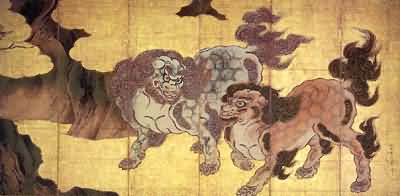 Kano Eitoku Chinese Lions