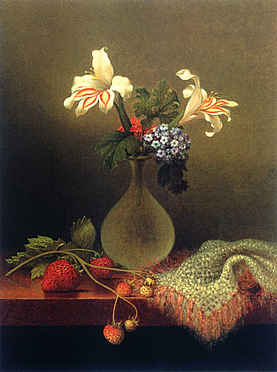 A Vase of Corn Lilies and Heliotrope