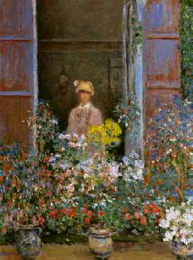 Camille Monet at the Window