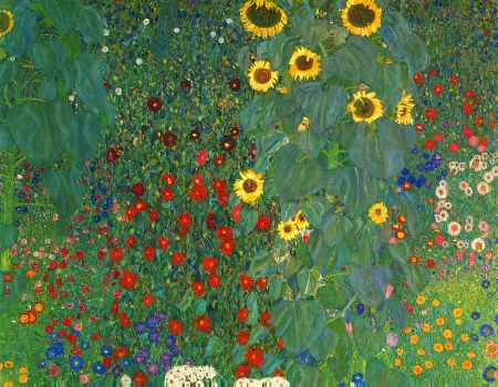 Farm Garden with Sunflowers (detail)
