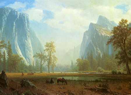 Looking up the Yosemite Valley (detail)