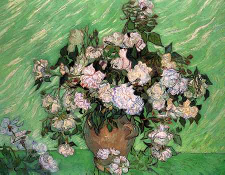 Vase with Pink Roses I