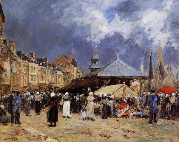 Market at Trouville 1