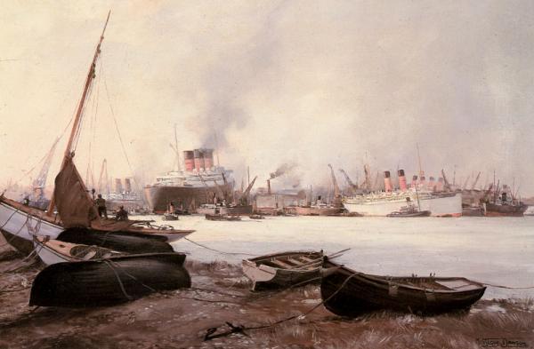 The Queen Mary at Southampton