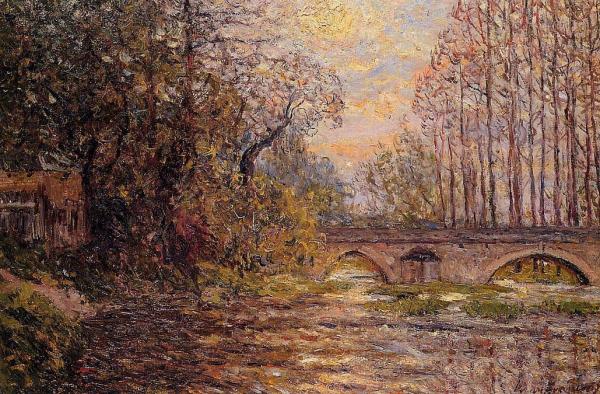 Sunset on the Loir, Lavardin
