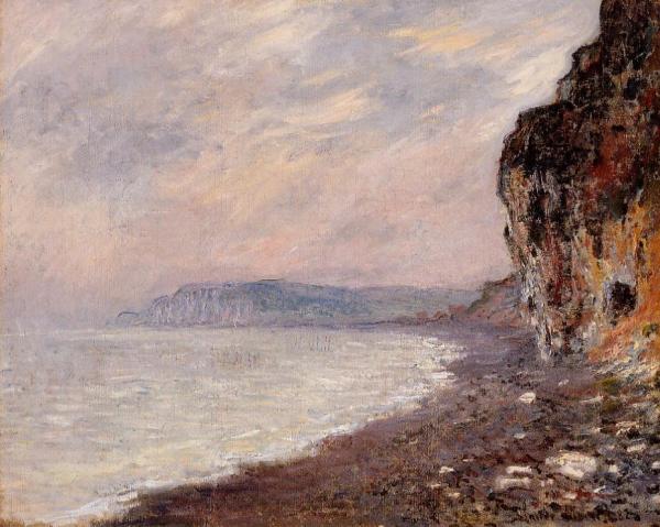 Cliff at Pourville in the Fog